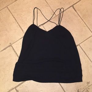 Black tank top
